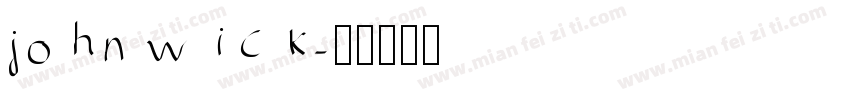 john wick字体转换